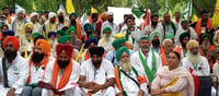 Farmer leader Jagjit Singh Dallewal on a hunger strike at Khanori border regarding demands of the farmers